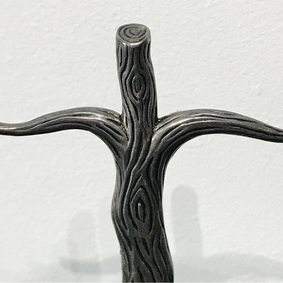 Godinger Silver Plate Tree Jewelry Stand Branch Bracelet Earring Ring Display - Picture 5 of 11